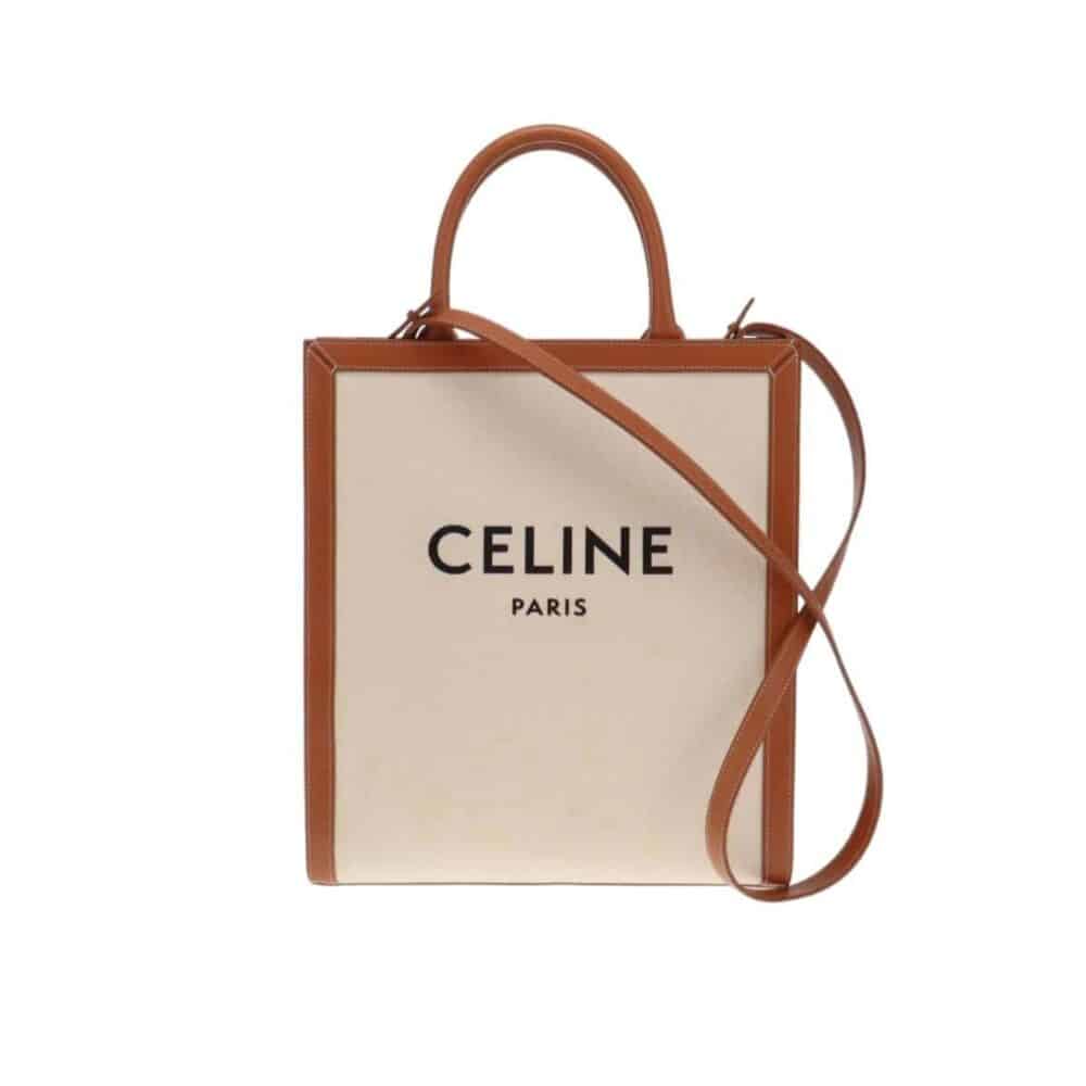 CELINE VERTICAL CABAS BAG PRINT NATURAL TAN 32CM 192082BNZ 02NT
