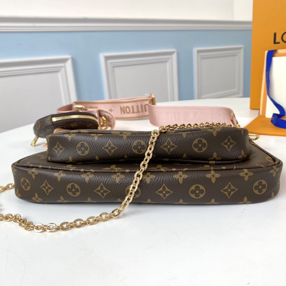 LOUIS VUITTON MULTI POCHETTE ACCESSOIRES ROSE CLAIR 24CM M44840 - Image 6