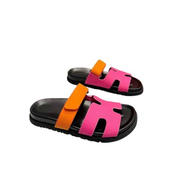 HERMES CHYPRE SANDAL PINK ORANGE