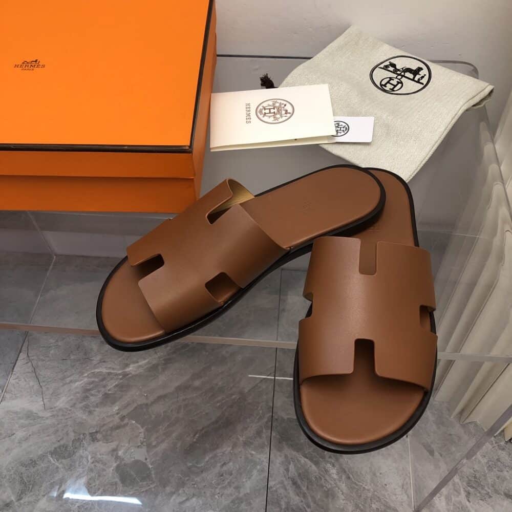 HERMES IZMIR SANDAL BROWN H041141ZH03410 - Image 3
