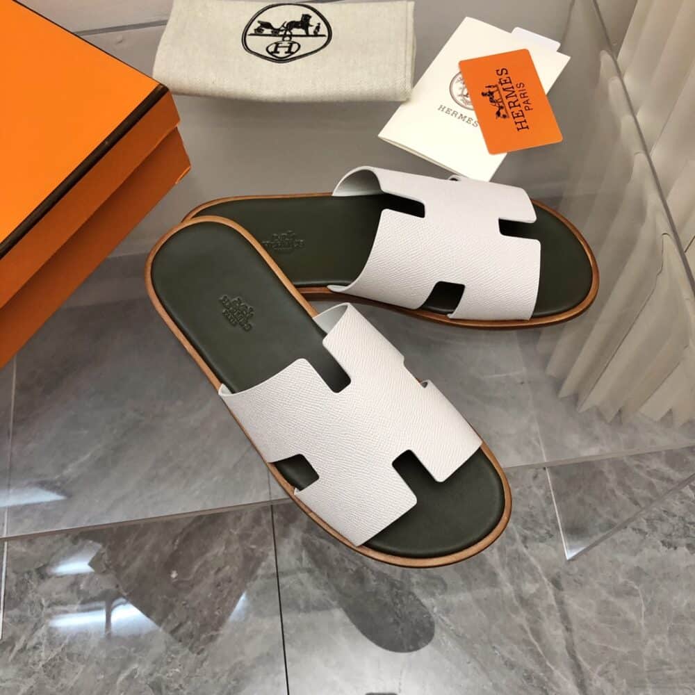HERMES IZMIR SANDAL BEIGE GLAISE - Image 3