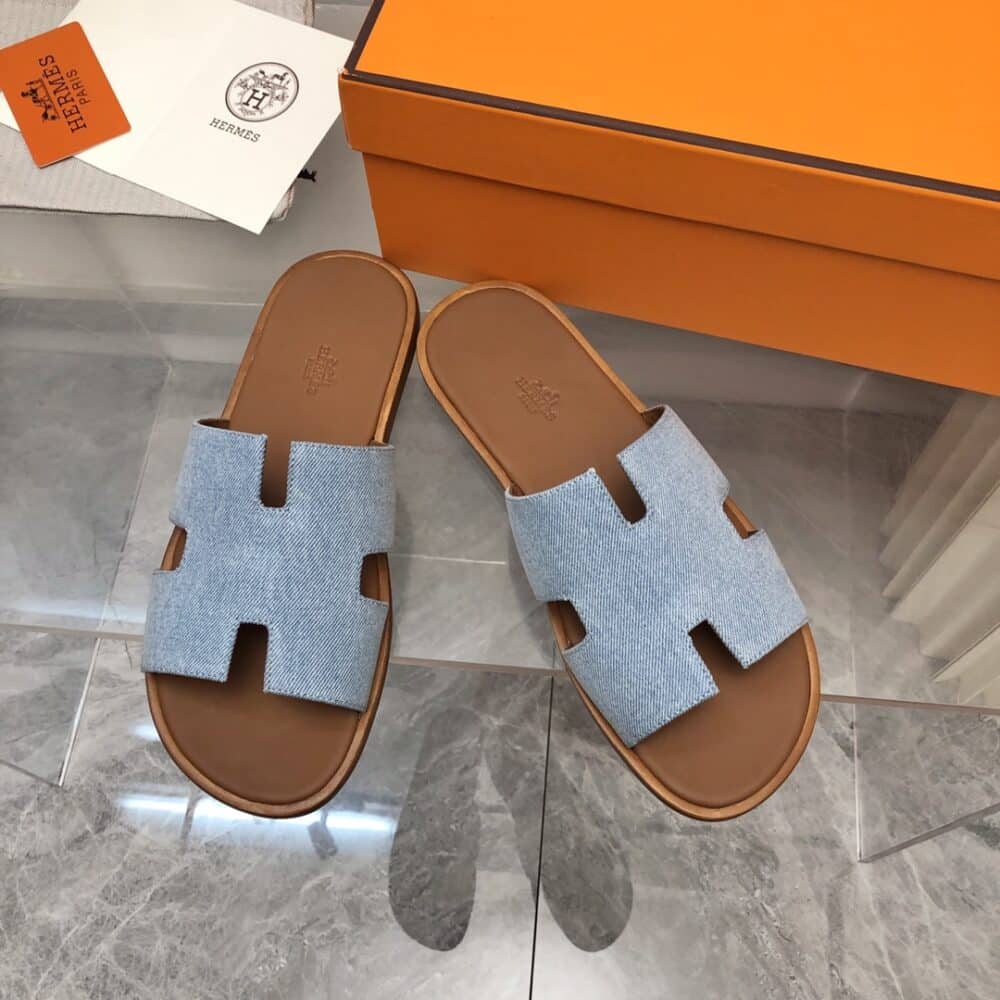 HERMES IZMIR SANDAL BLEU CLAIR H221819ZHCB400 - Image 5
