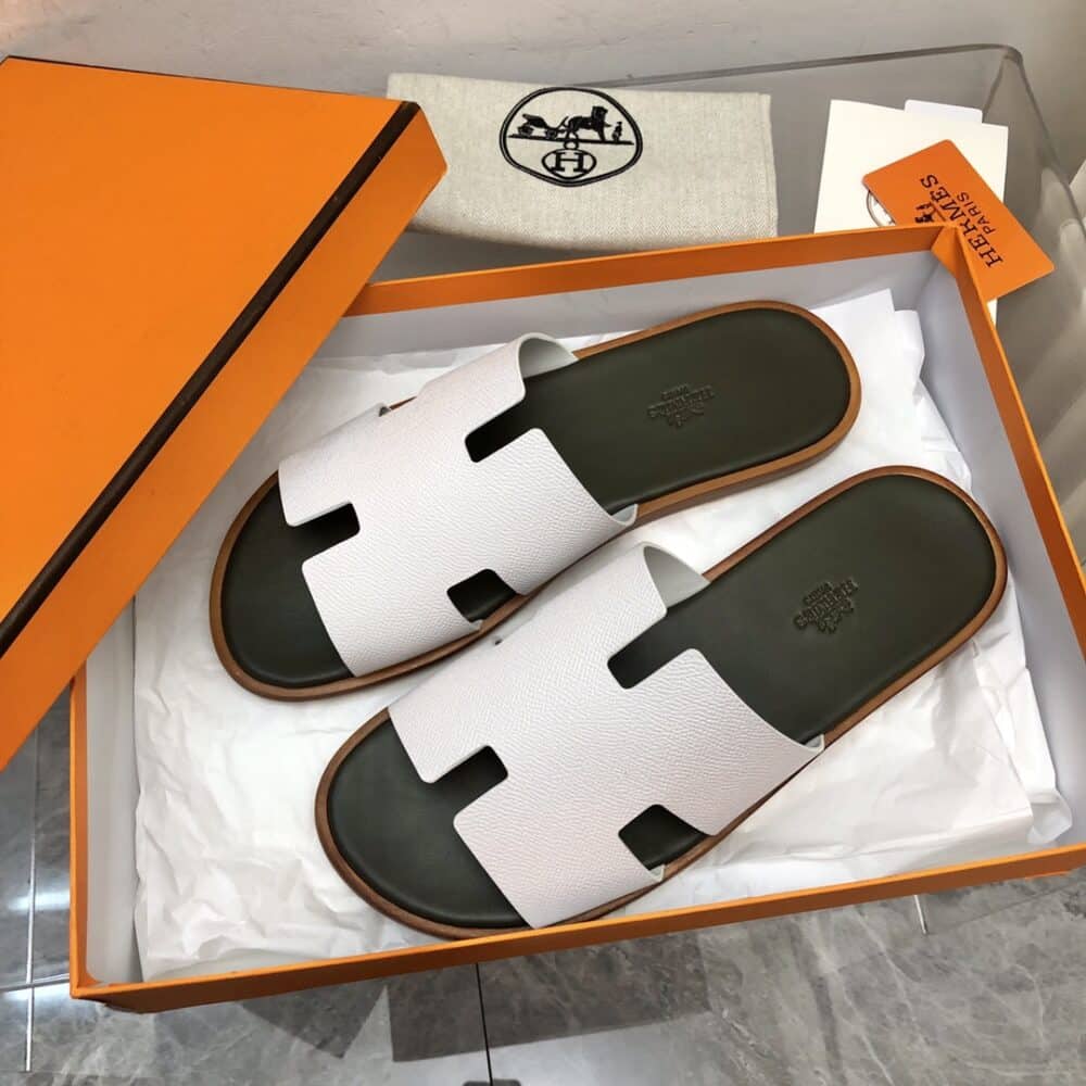HERMES IZMIR SANDAL BEIGE GLAISE - Image 5