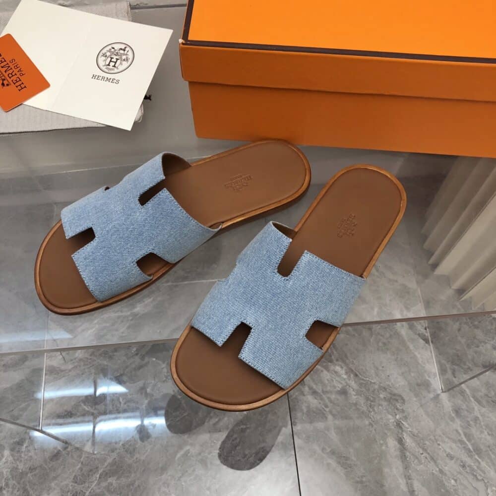 HERMES IZMIR SANDAL BLEU CLAIR H221819ZHCB400 - Image 6