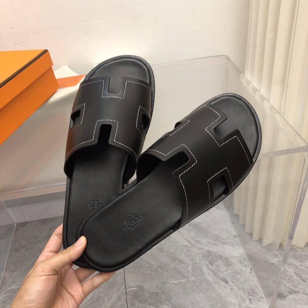 HERMES IZMIR SANDAL BLACK - Image 7