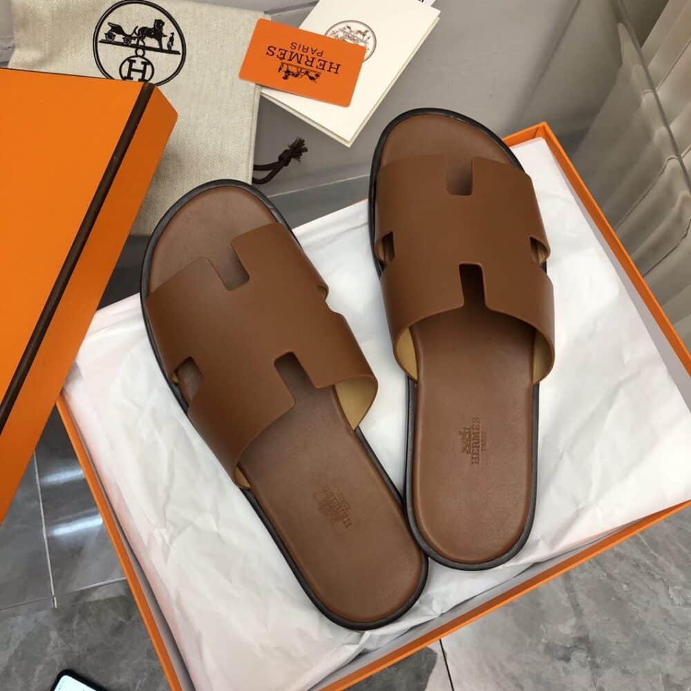 HERMES IZMIR SANDAL BROWN H041141ZH03410 - Image 9