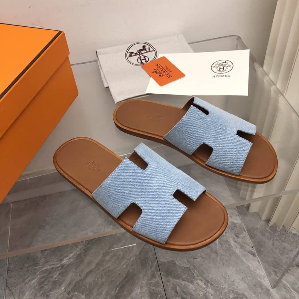 HERMES IZMIR SANDAL BLEU CLAIR H221819ZHCB400 - Image 10