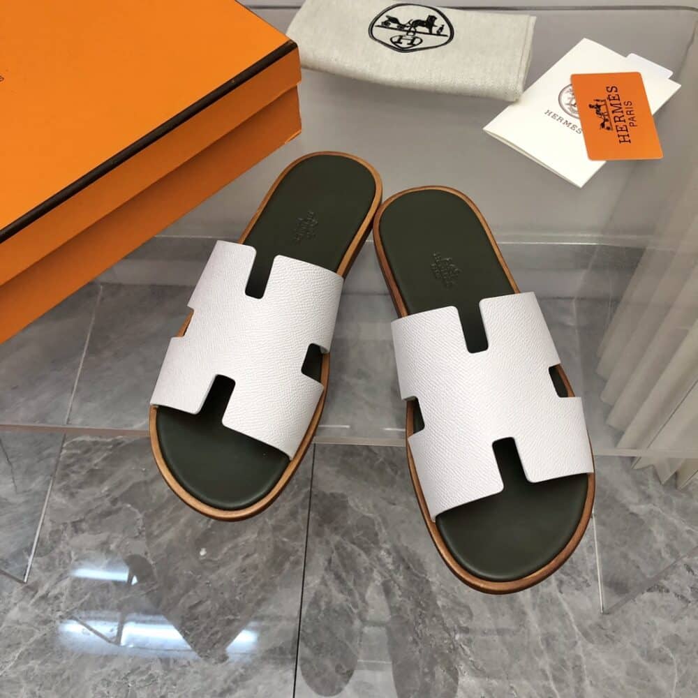 HERMES IZMIR SANDAL BEIGE GLAISE - Image 10