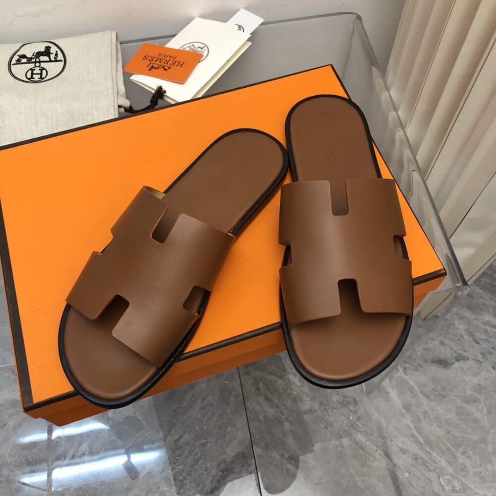HERMES IZMIR SANDAL BROWN H041141ZH03410 - Image 10