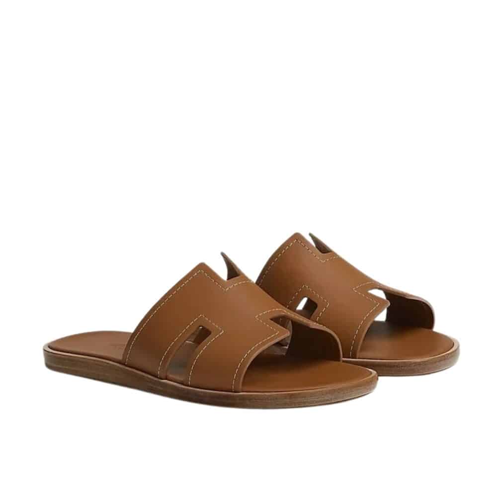 HERMES IZMIR SANDAL BROWN H221826ZHA3415