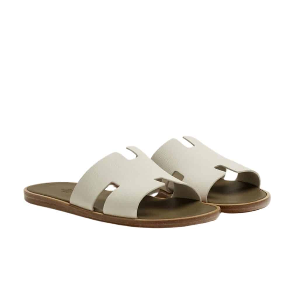 HERMES IZMIR SANDAL BEIGE GLAISE