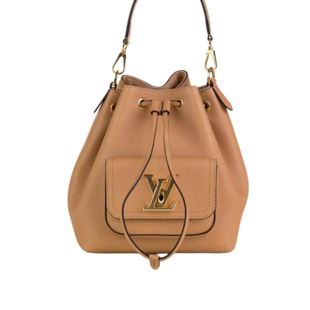 LOUIS VUITTON LOCKME BUCKET BROWN 23CM