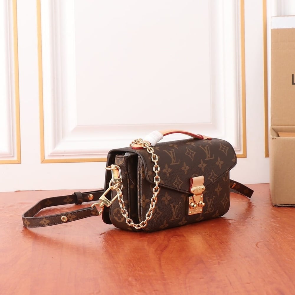 LOUIS VUITTON POCHETTE MÉTIS EAST WEST MONOGRAM CANVAS BROWN 21CM M46279 - Image 3