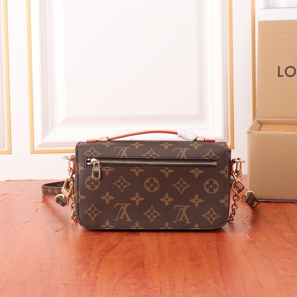 LOUIS VUITTON POCHETTE MÉTIS EAST WEST MONOGRAM CANVAS BROWN 21CM M46279 - Image 4