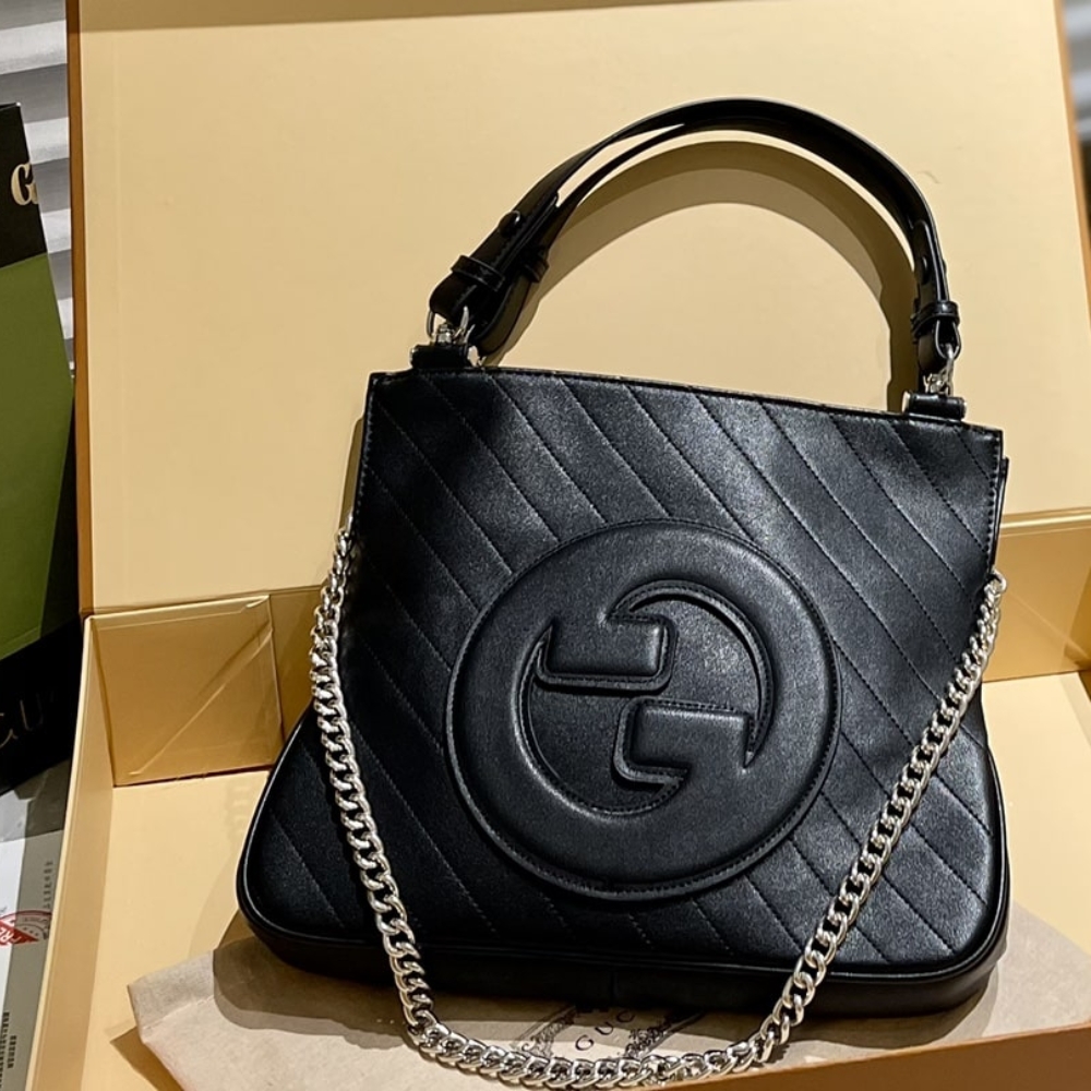Alternative view of GUCCI BLONDIE SMALL TOTE BAG BLACK 30CM‎ 751518 1AAOW 9022