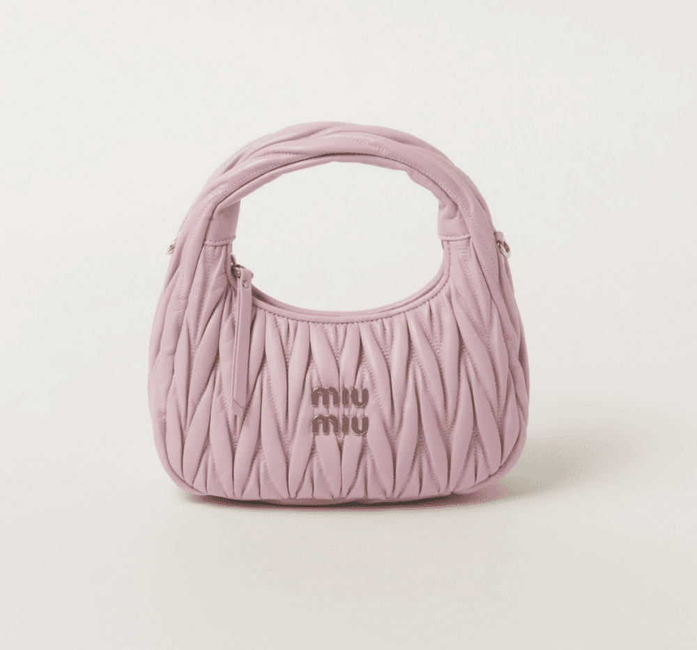 MIU MIU WANDER HOBO PINK BAG KW825