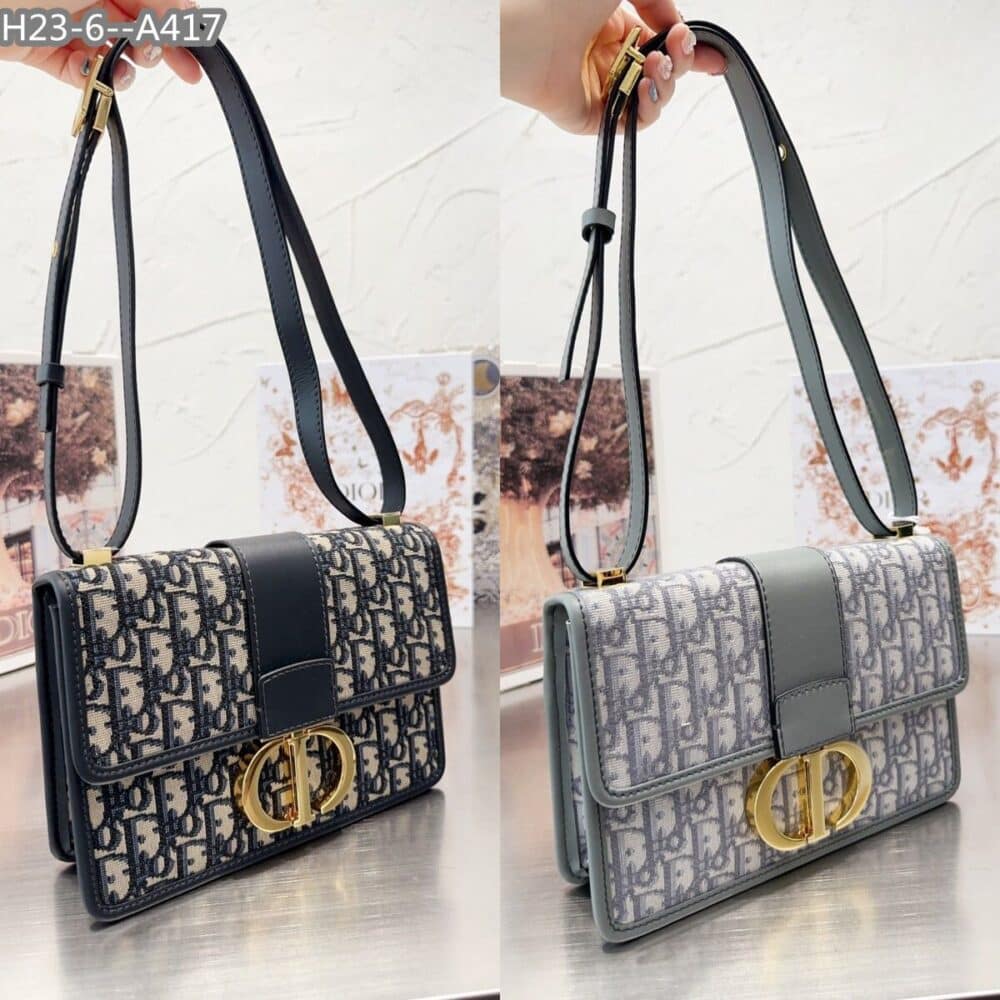 Alternative view of DIOR 30 MONTAIGNE BAG GRAY DIOR OBLIQUE JACQUARD 30CM M9203UTZQ M928