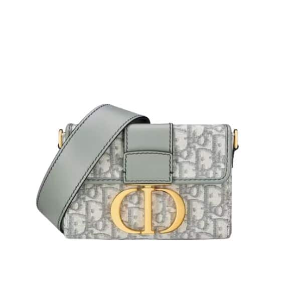 DIOR 30 MONTAIGNE BOX BAG GRAY DIOR OBLIQUE JACQUARD 18CM M9204UTZQ M932