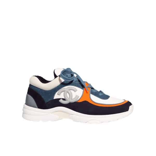 CHANEL WMNS SNEAKER WHITE NAVY G34360 Y53536 C0227
