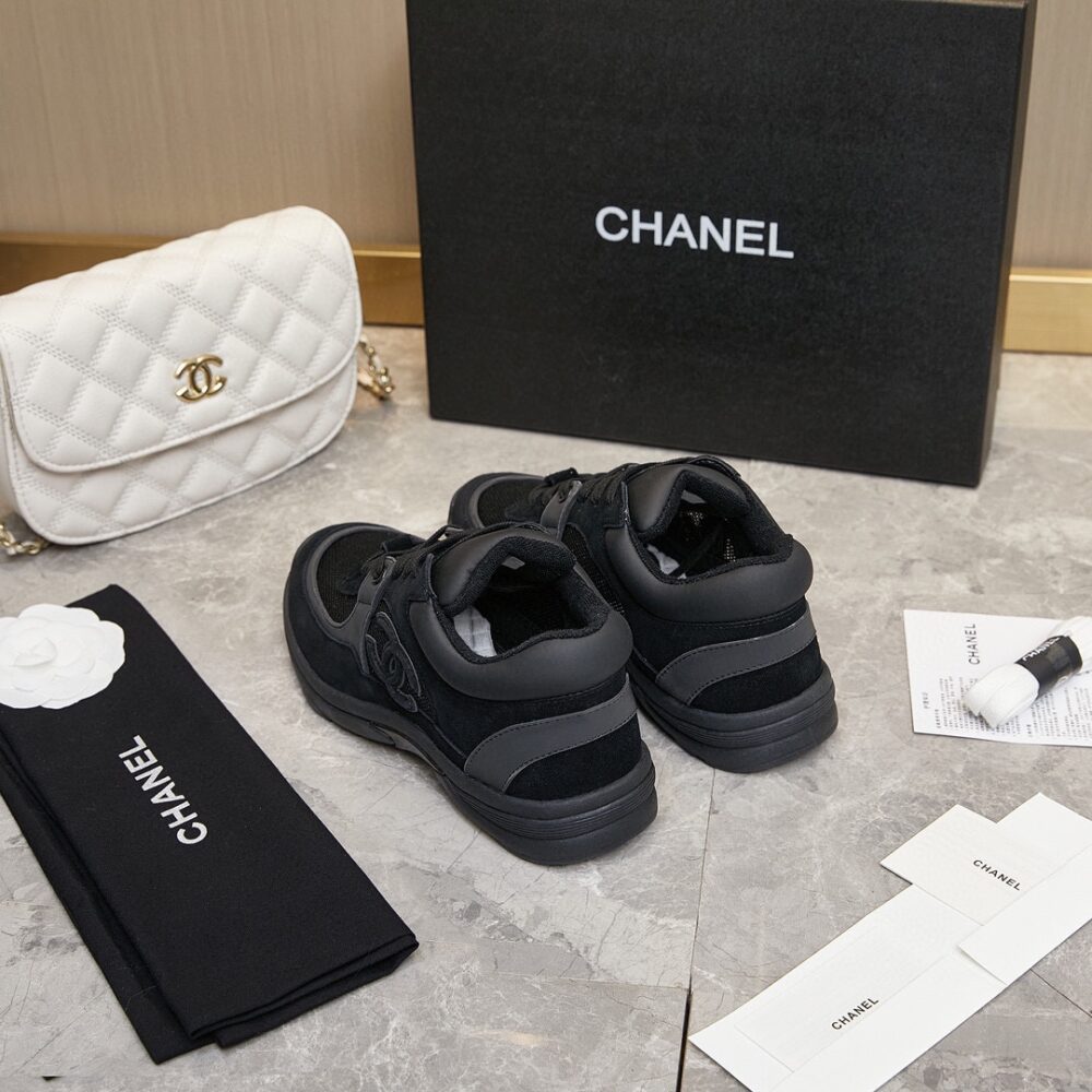 CHANEL CC LOGO SNEAKER BLACK G34361 Y53536 94305 - Image 9