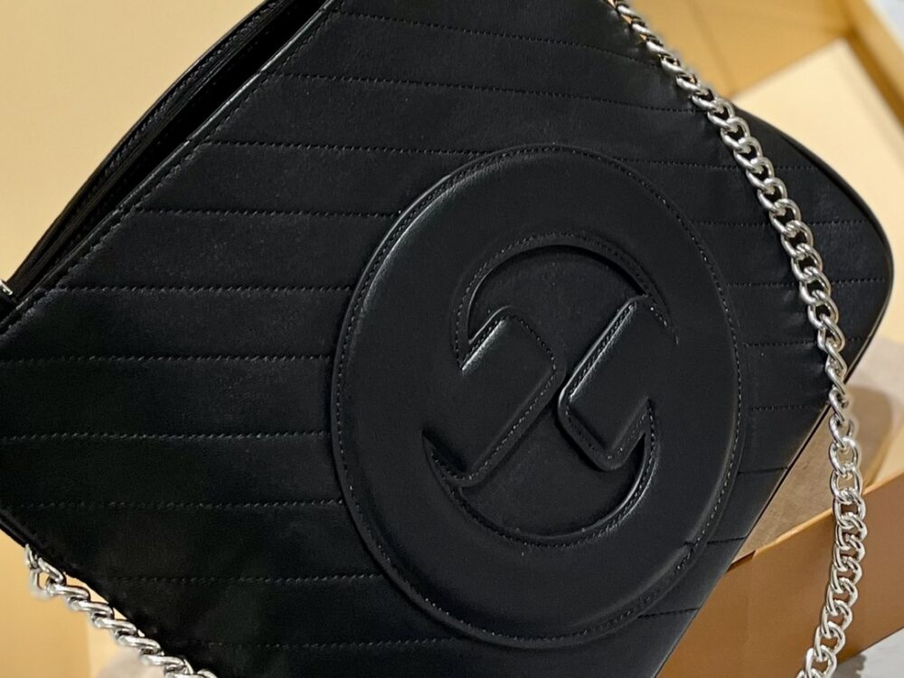 GUCCI BLONDIE SMALL TOTE BAG BLACK 30CM‎ 751518 1AAOW 9022 - Image 5