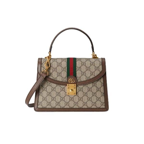 GUCCI OPHIDIA SMALL JUMBO GG BAG GRAY 25CM ‎651055 96IWX 8745