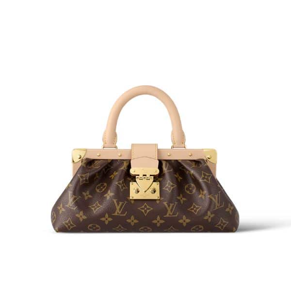 LOUIS VUITTON MONOGRAM CLUTCH BAG BROWN 28CM M46544