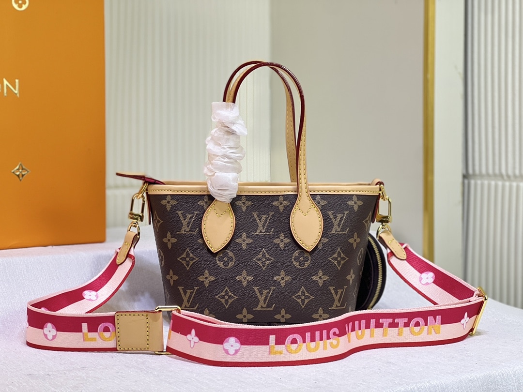 LOUIS VUITTON NEVERFULL BB PINK PEONY 24CM M46786 - Image 4