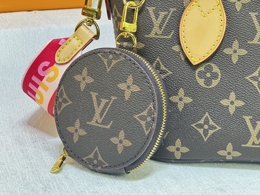 LOUIS VUITTON NEVERFULL BB PINK PEONY 24CM M46786 - Image 5