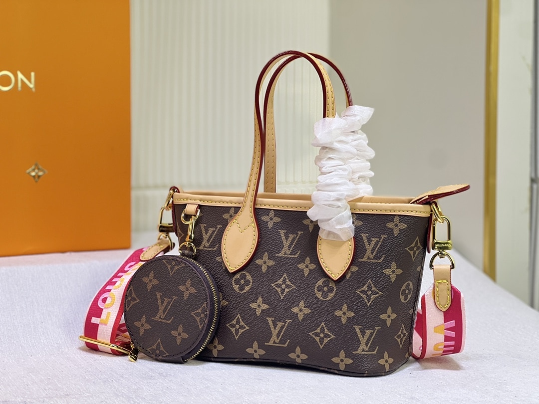 LOUIS VUITTON NEVERFULL BB PINK PEONY 24CM M46786 - Image 6