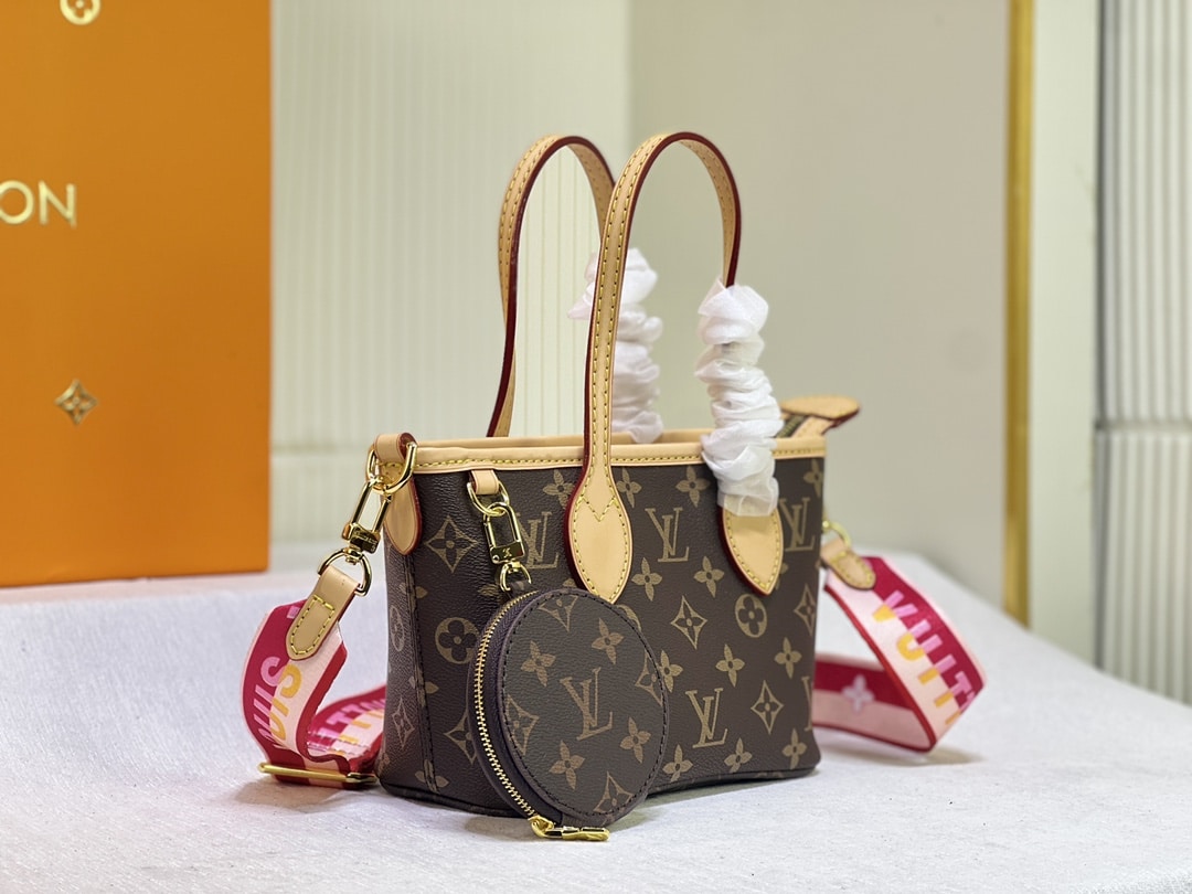 LOUIS VUITTON NEVERFULL BB PINK PEONY 24CM M46786 - Image 7