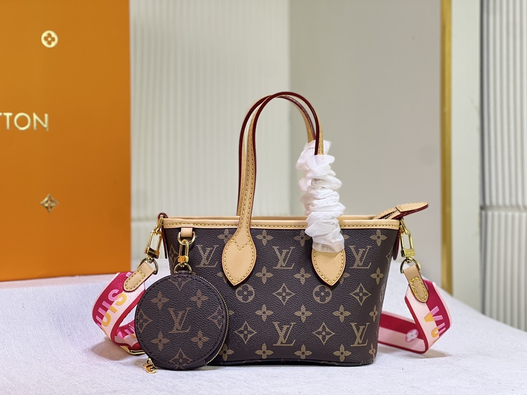 LOUIS VUITTON NEVERFULL BB PINK PEONY 24CM M46786 - Image 8