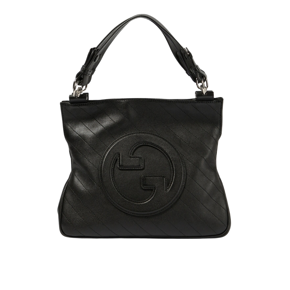GUCCI BLONDIE SMALL TOTE BAG BLACK 30CM‎ 751518 1AAOW 9022