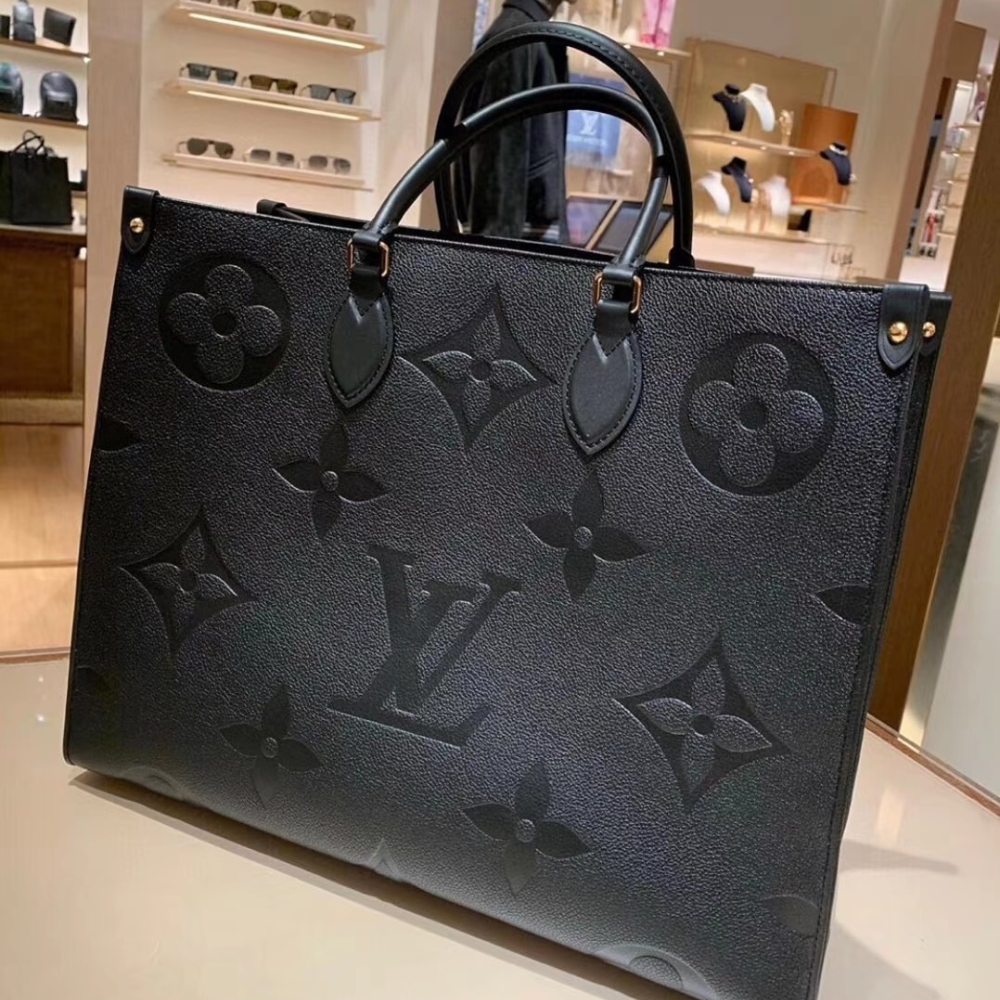 Alternative view of Louis Vuitton Onthego Gm Bag Monogram Empreinte Leather Black 41Cm M44925