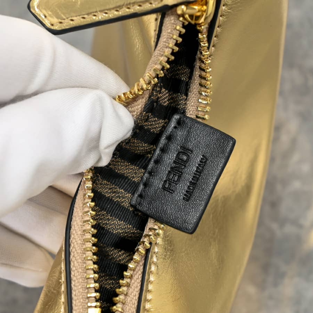Fendi Nano Fendigraphy Mini Bag Metallic Gold 16Cm - Image 6