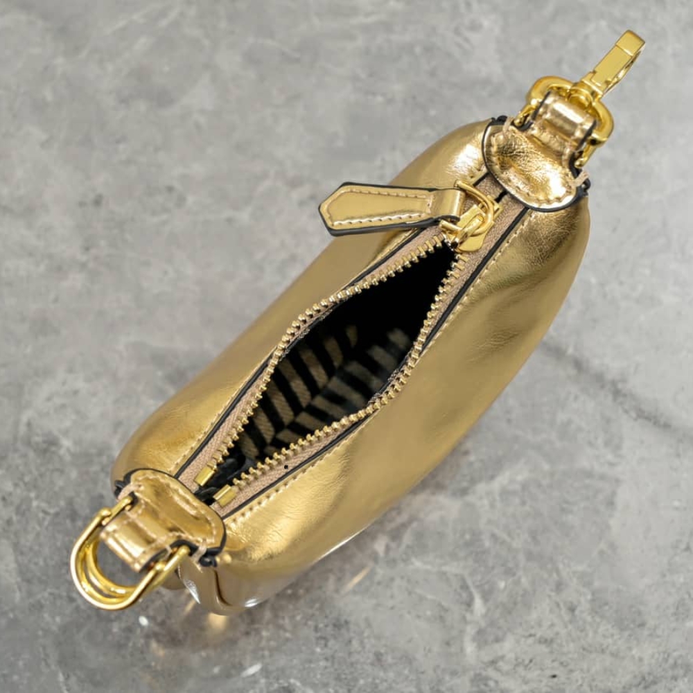 Fendi Nano Fendigraphy Mini Bag Metallic Gold 16Cm - Image 5