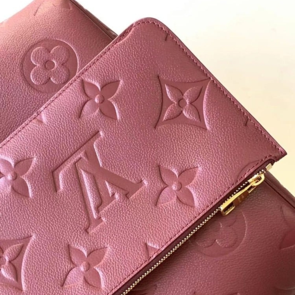 LOUIS VUITTON NEVERFULL MM MONOGRAM EMPREINT WINE RED 31CM M25855 - Image 7