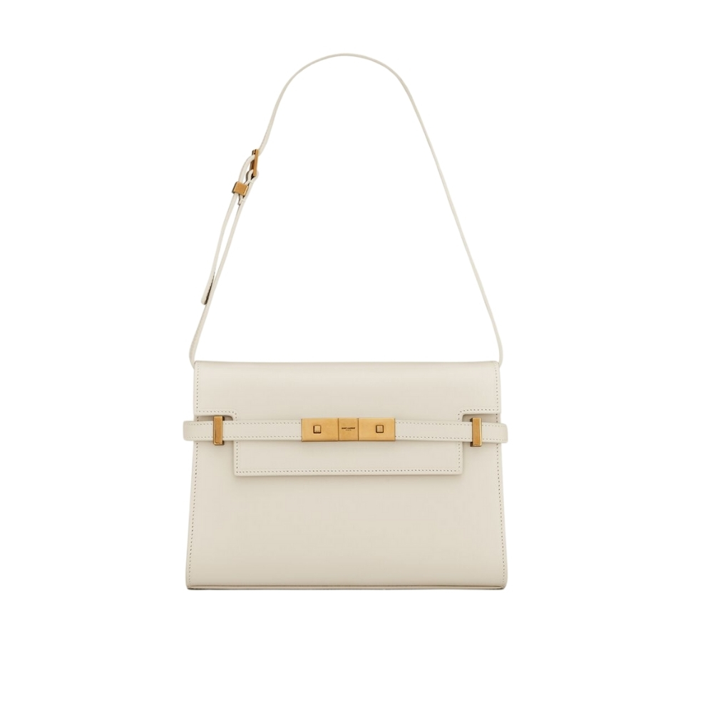 SAINT LAURENT MINI MANHATTAN IN BOX WHITE 19CM 6756260SX0W9207