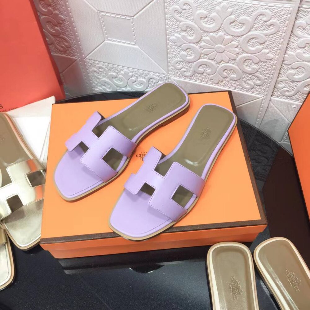 HERMES ORAN SANDAL EPSOM VIOLET AMETHYSTE - Image 3