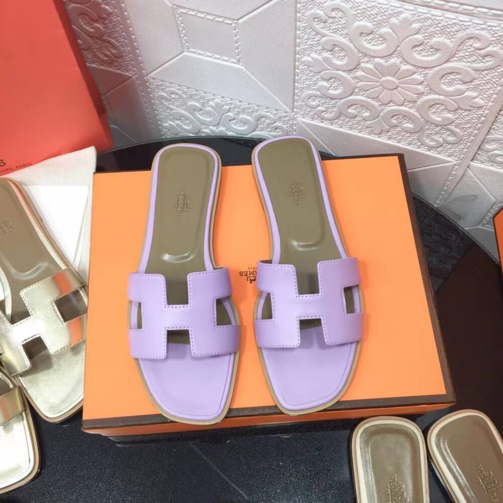 HERMES ORAN SANDAL EPSOM VIOLET AMETHYSTE - Image 4