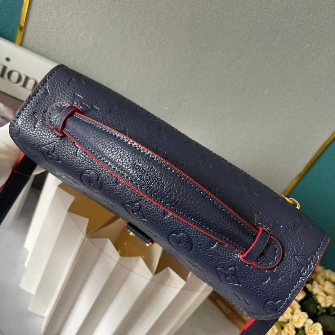 LOUIS VUITTON POCHETTE METIS MONOGRAM EMPREINTE NAVY BLUE 25CM M44071 - Image 7
