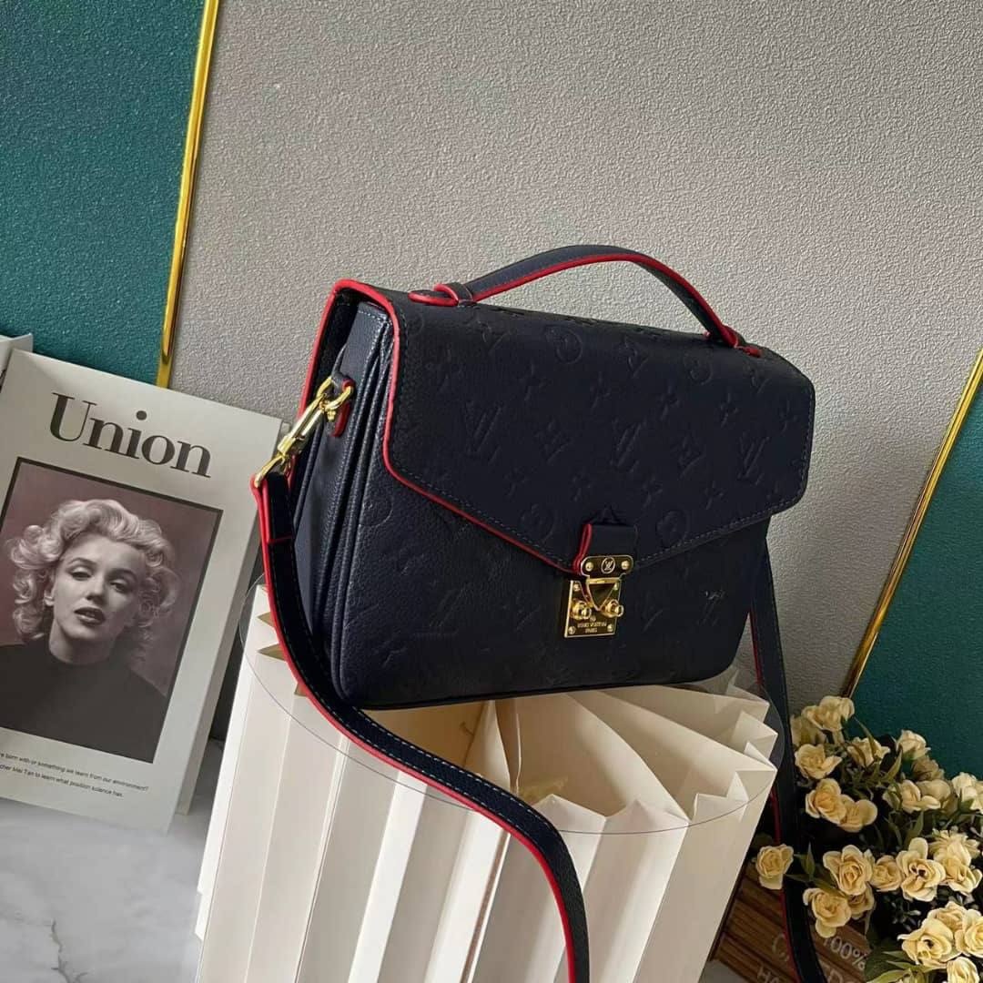 LOUIS VUITTON POCHETTE METIS MONOGRAM EMPREINTE NAVY BLUE 25CM M44071 - Image 3