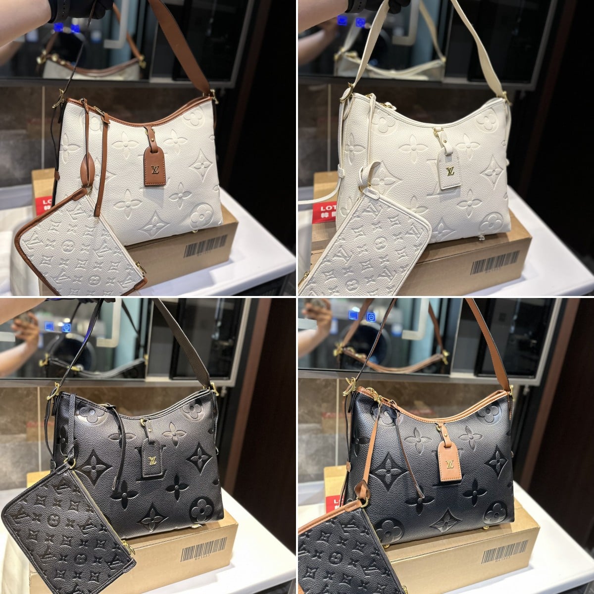 LOUIS VUITTON CARRYALL PM BLACK 30CM M46288 - Image 3