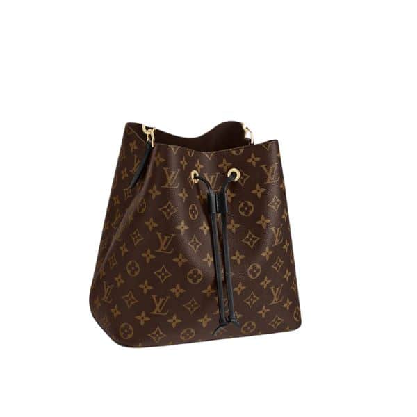 LOUIS VUITTON NEONOE MONOGRAM LEATHER BAG BROWN 25CM