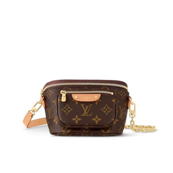 LOUIS VUITTON MINI BUMBAG BAG MONOGRAM CANVAS 17CM M82335
