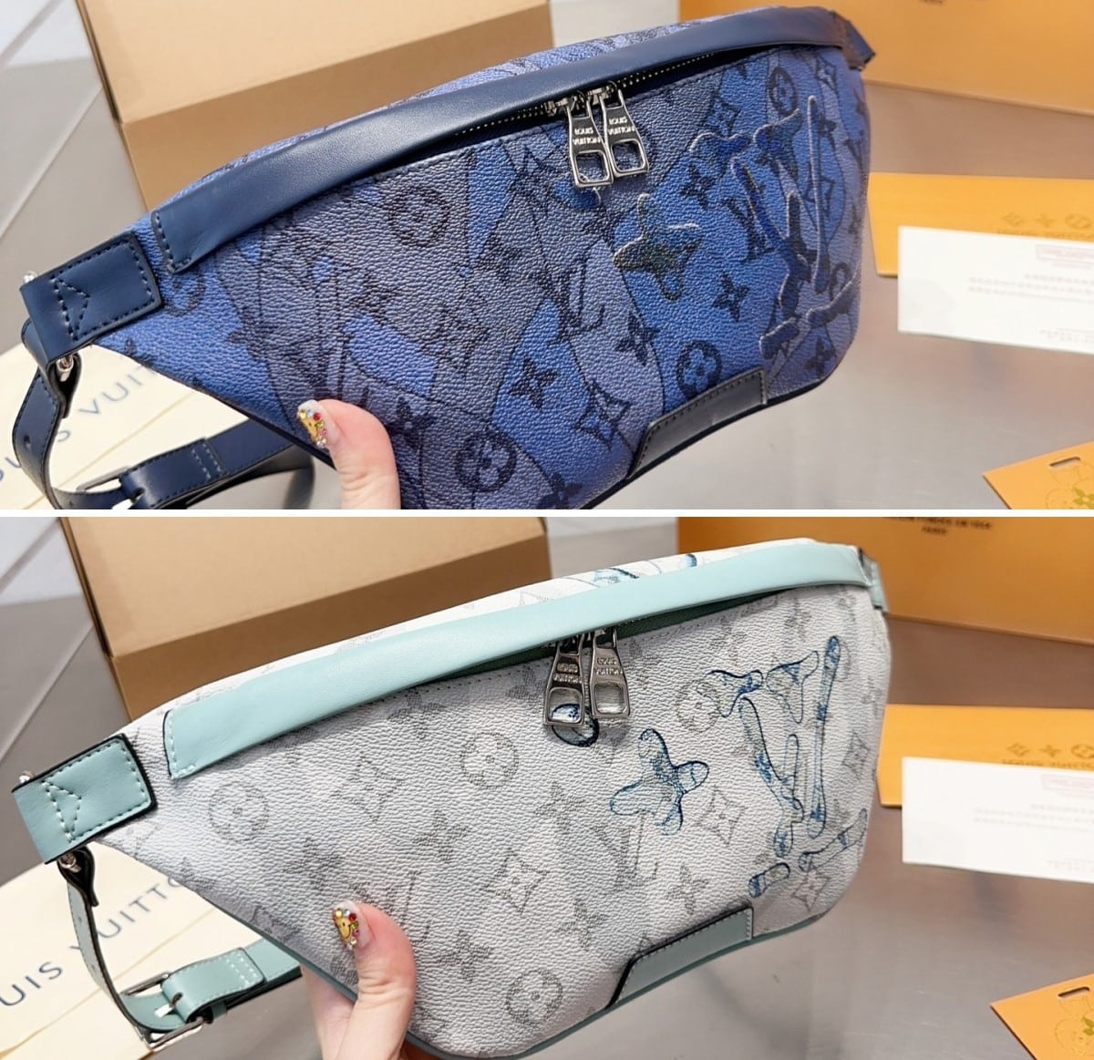 LOUIS VUITTON DISCOVERY BUMBAG BLUE 47CM M22576 - Image 3