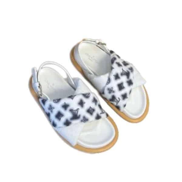 LOUIS VUITTON POOL PILLOW FLAT COMFORT SANDALS WHITE