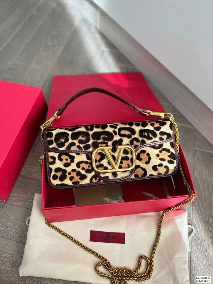 VALENTINO LOCÒ SHOULDER BAG IN PONY EFFECT ANIMALIER CALFSKIN 27CM 3W2B0K30XQV K9F - Image 2