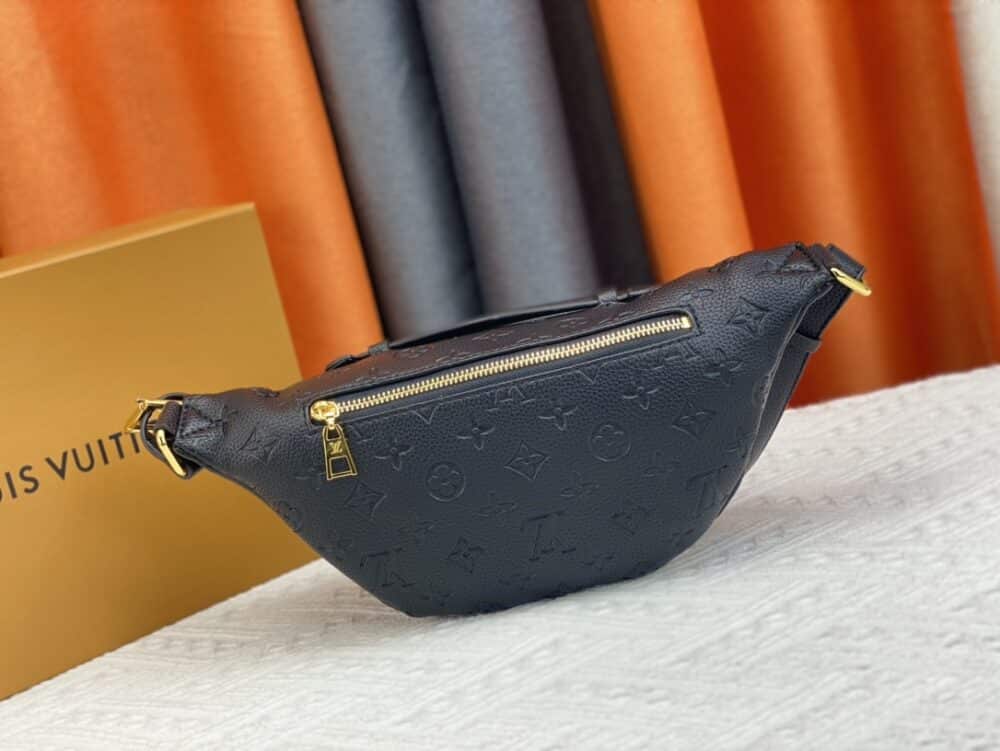 LOUIS VUITTON MONOGRAM EMPREINTE BLACK BUMBAG M44812 - Image 6