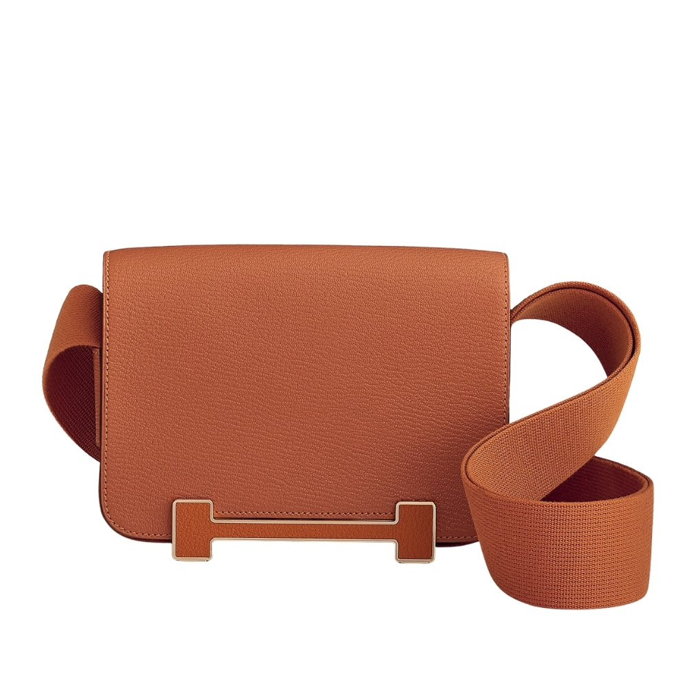 HERMES GETA BAG GOLD HARDWARE BROWN 20CM H083052CKAI